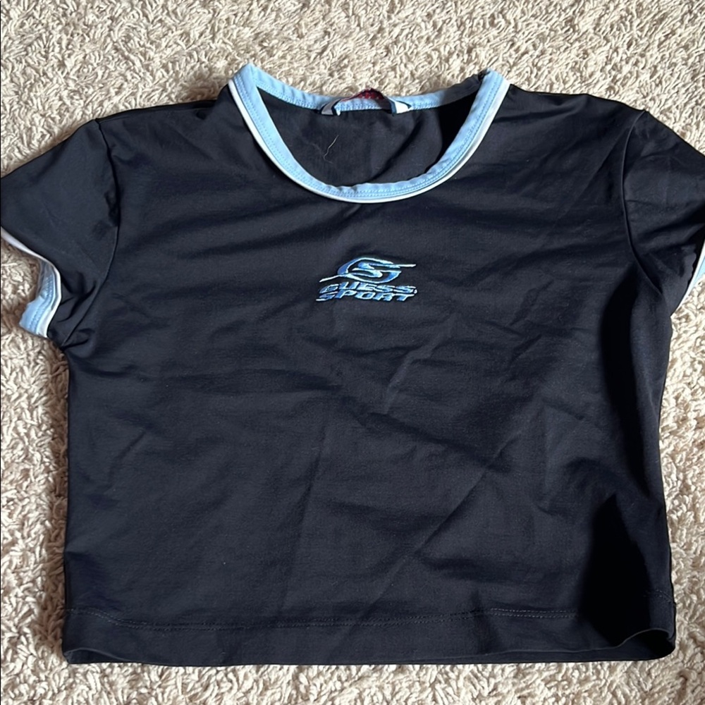 Guess Black and Blue Short Sleeve Tee